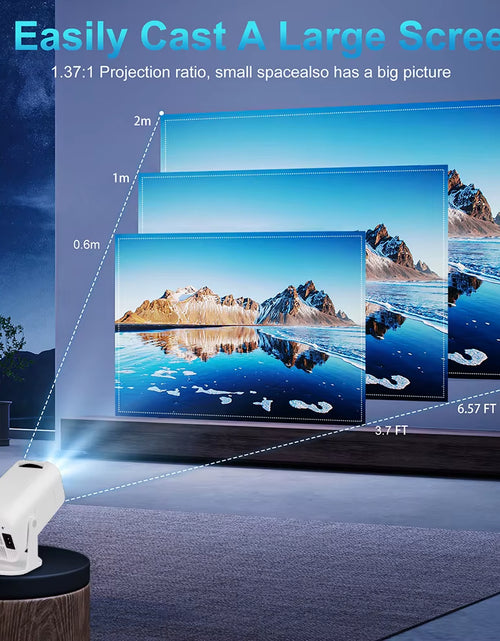 Load image into Gallery viewer, P330 Mini Projetor Android 14 300 ANSI 4K 8K 1080P Wifi6 BT5.3 Home Cinema Portable Projector
