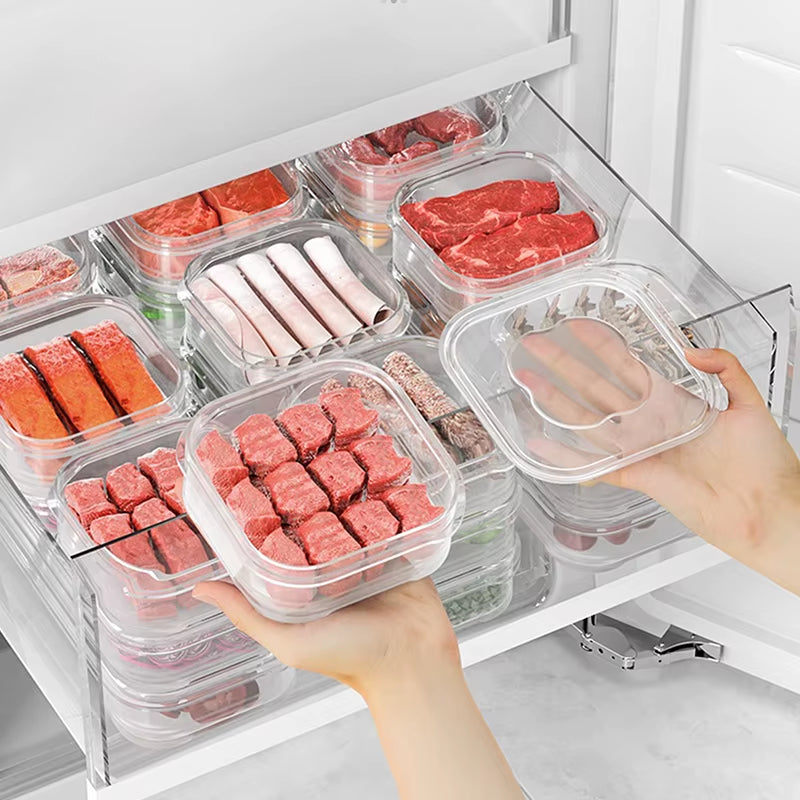 Refrigerator Food Storage Containers Kitchen Food Sealed Crisper Containers Food Storage Containers Fresh Box Kitchen Organizer