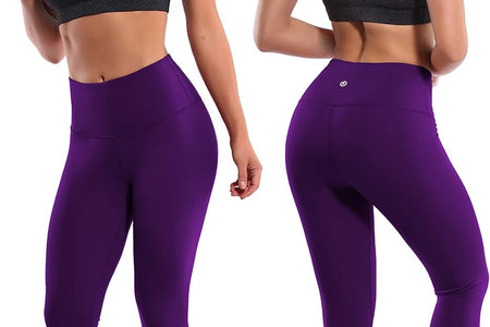 19" Basic/Out Pockets High Waist Yoga Pants Women Workout Running Leggings Tummy Control